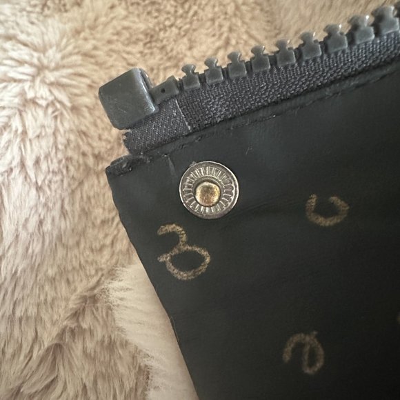 Zara Baby Rubberized Faux Fur Lined Raincoat Alphabet Letter ABC Print Navy 2 3 - Picture 15 of 16